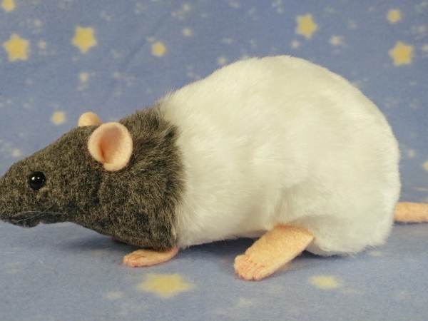Blue Grey Bareback Rat Plushie