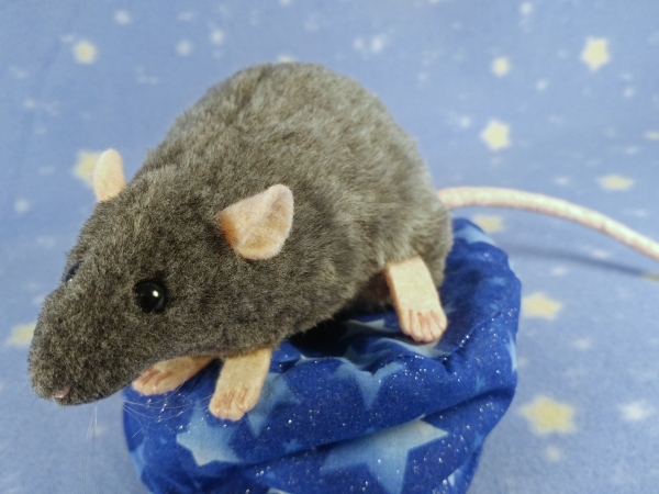 Blue Grey Berkshire Rat Plushie
