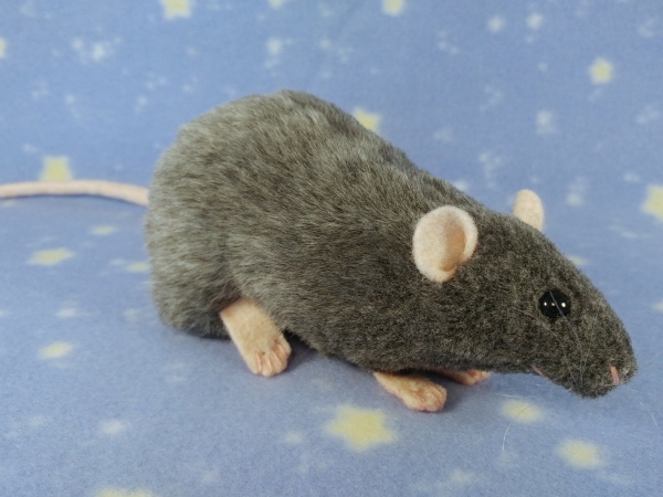 Blue Grey Berkshire Rat Plushie
