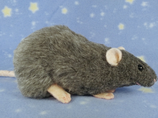 Blue Grey Berkshire Rat Plushie
