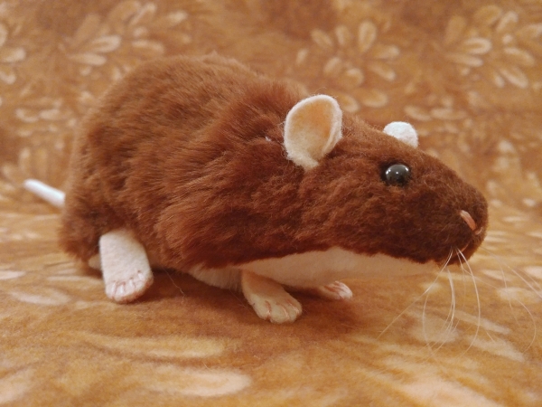 Brown Berkshire Rat Plushie