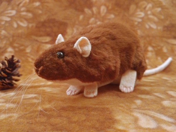 Brown Berkshire Rat Plushie
