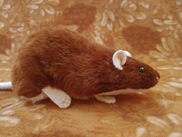 Brown Berkshire Rat Plushie