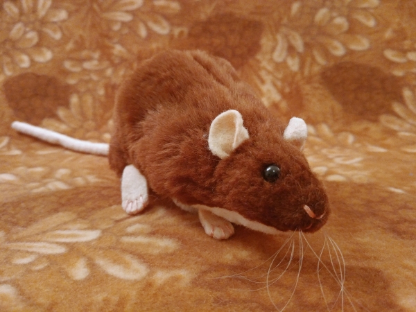 Brown Berkshire Rat Plushie