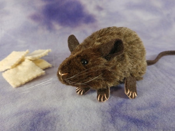 Brown Brindle Mouse Plushie