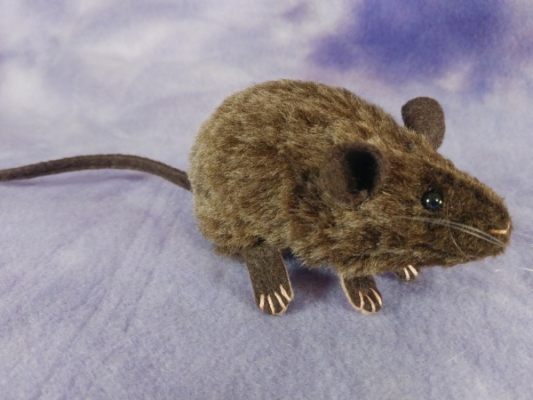 Brown Brindle Mouse Plushie