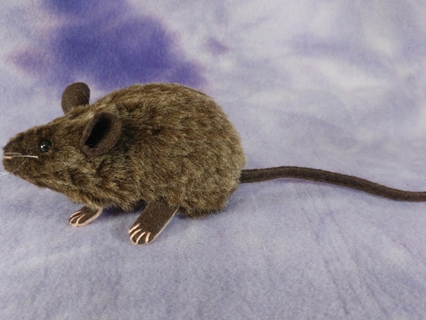 Brown Brindle Mouse Plushie