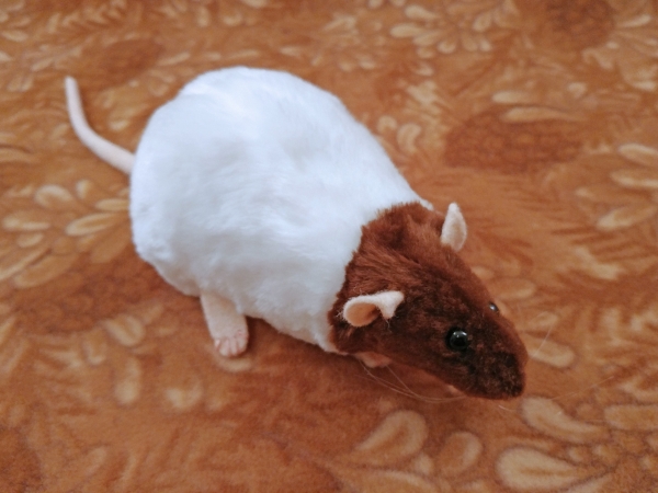 Brown Capped Rat Plushie