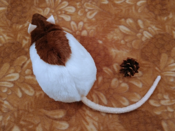 Brown Half-Hooded Rat Plushie
