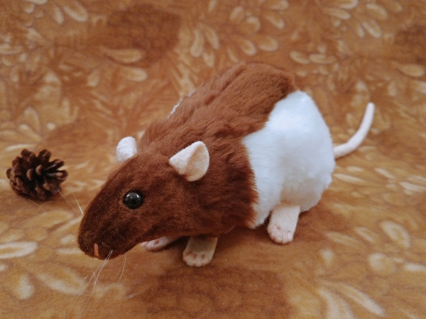 Brown Hooded Rat Plushie