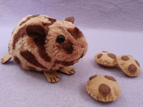 Little Chocolate Chip Guinea Pig Plushie
