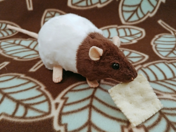 Dark Brown Bareback Rat Plushie