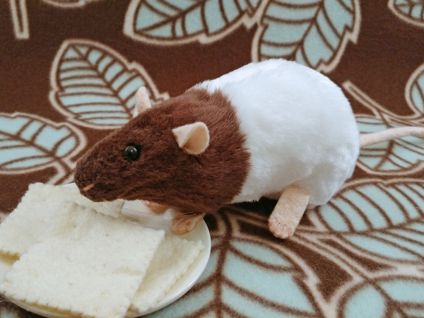 Dark Brown Bareback Rat Plushie