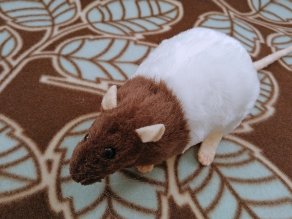 Dark Brown Bareback Rat Plushie