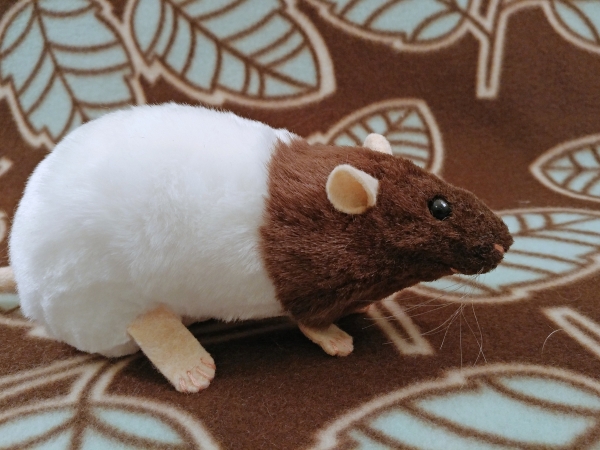Dark Brown Bareback Rat Plushie