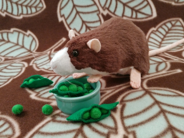 Dark Brown Blazed Rat Plushie