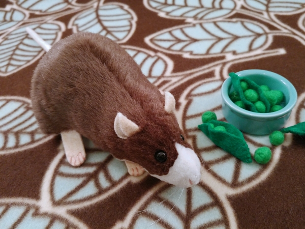 Dark Brown Blazed Rat Plushie