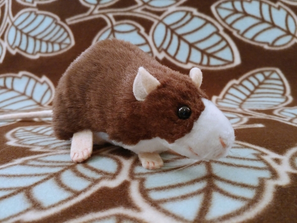 Dark Brown Blazed Rat Plushie