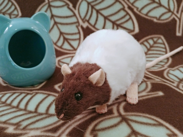 Dark Brown Capped Rat Plushie