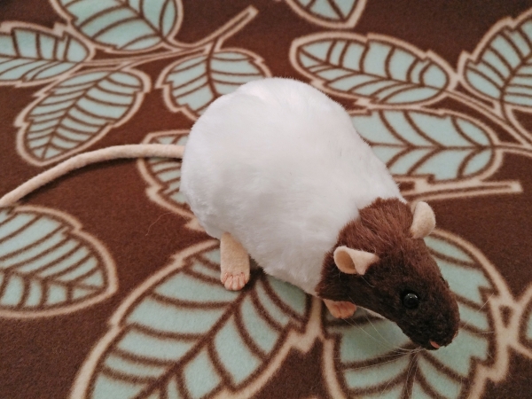 Dark Brown Capped Rat Plushie