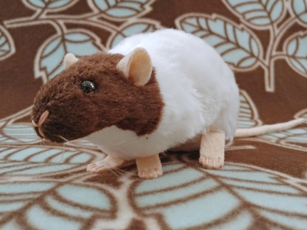Dark Brown Capped Rat Plushie