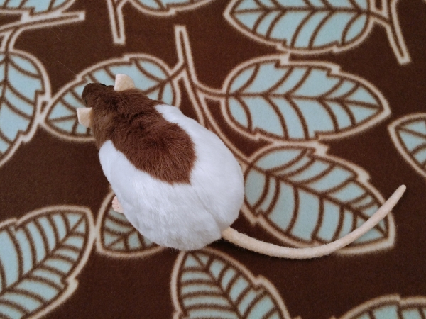 Dark Brown Half-Hooded Rat Plushie