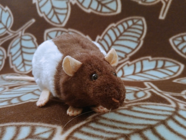 Dark Brown Hooded Rat Plushie