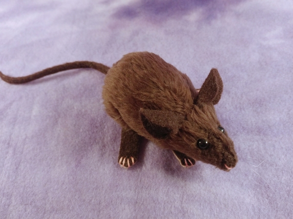 Dark Brown Mouse Plushie