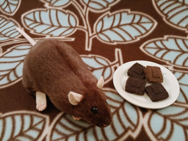 Dark Brown Rat Plushie