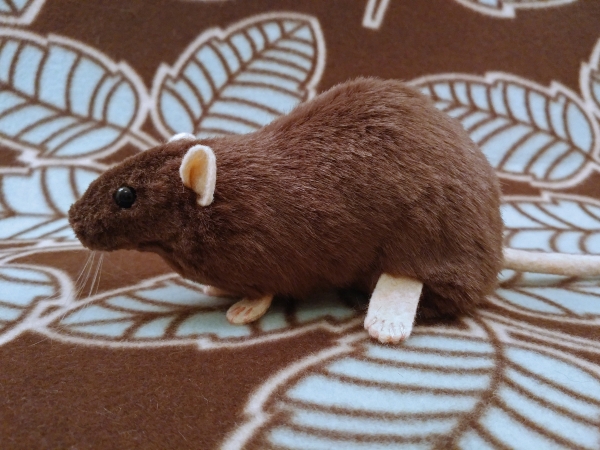 Dark Brown Rat Plushie