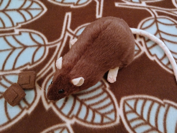 Dark Brown Rat Plushie