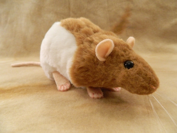 Fawn Half-Hooded Rat Plushie