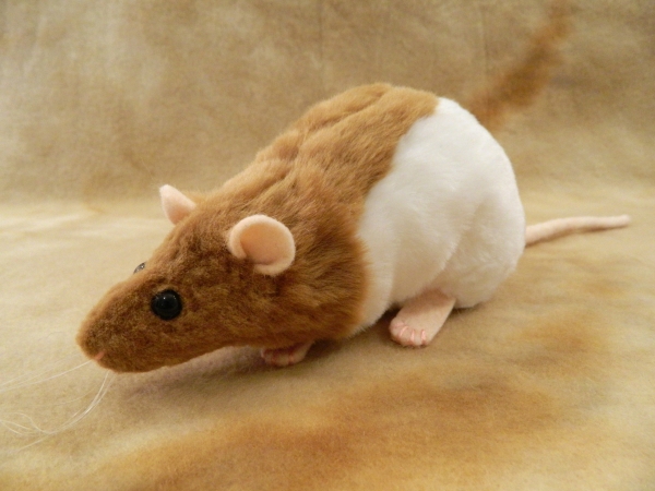 Fawn Half-Hooded Rat Plushie