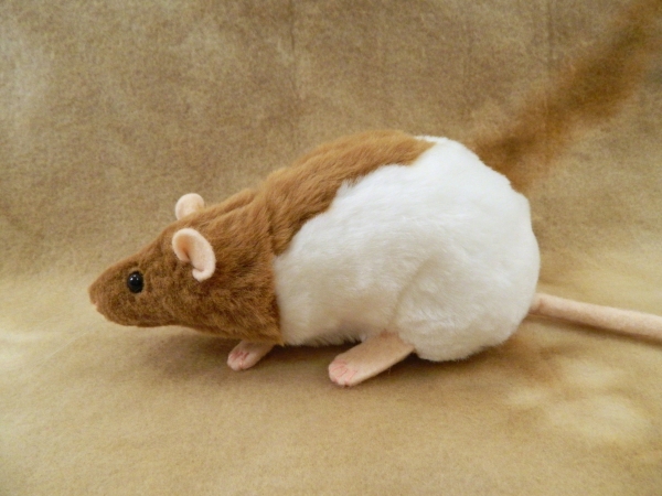 Fawn Half-Hooded Rat Plushie