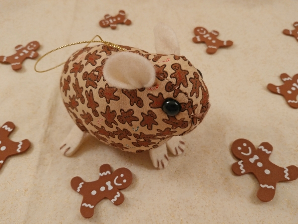 Gingerbread Guinea Pig Ornament