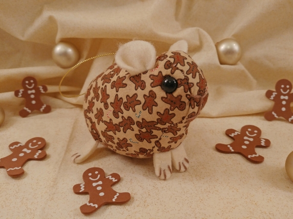 Gingerbread Guinea Pig Ornament