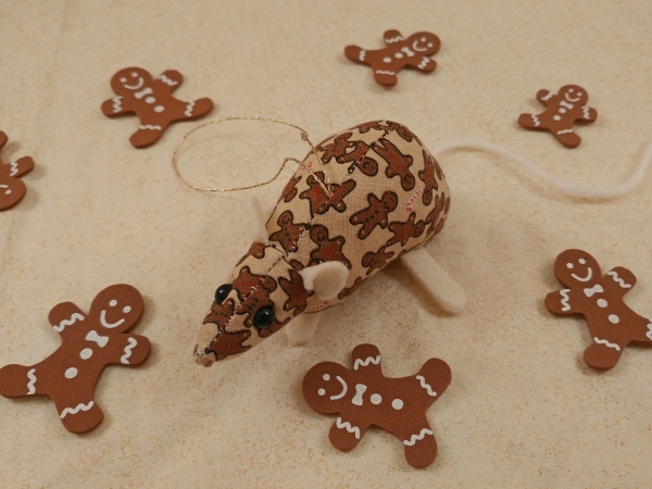 Gingerbread Mouse/Rat Ornament