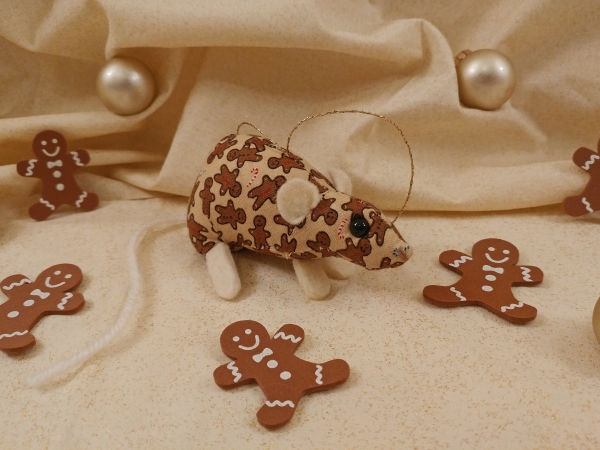 Gingerbread Mouse/Rat Ornament
