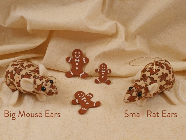Gingerbread Mouse/Rat Ornament