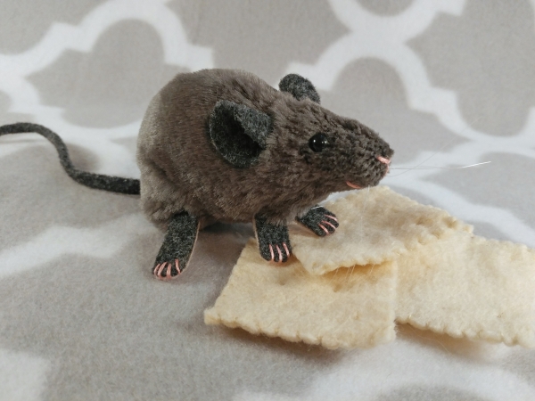 Grey Mouse Plushie