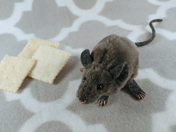 Grey Mouse Plushie