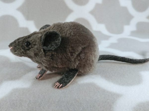 Grey Mouse Plushie