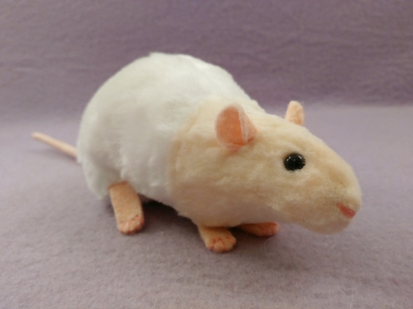 Ivory Bareback Rat Plushie