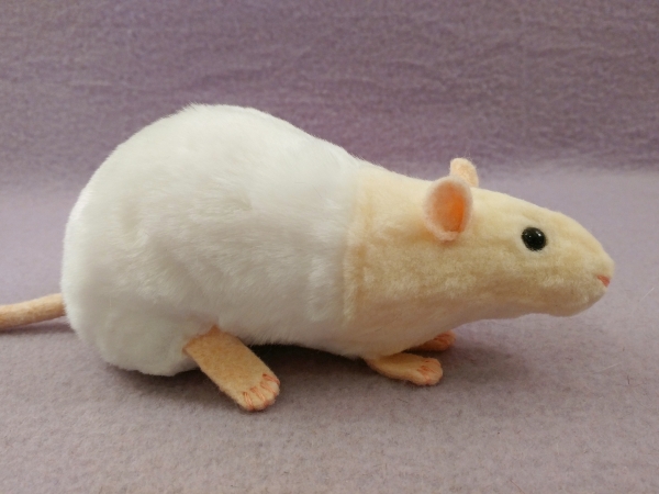 Ivory Bareback Rat Plushie