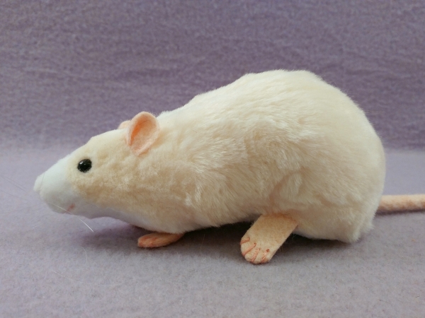 Ivory Blazed Rat Plushie