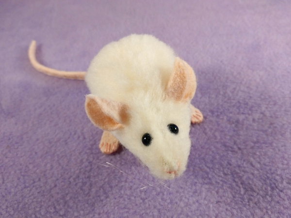 Ivory Mouse Plushie