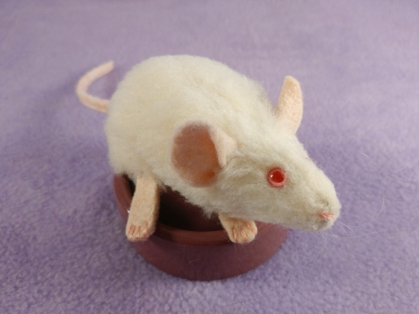 Ivory Mouse Plushie