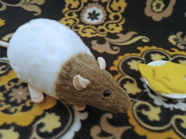 Light Brown Bareback Rat Plushie