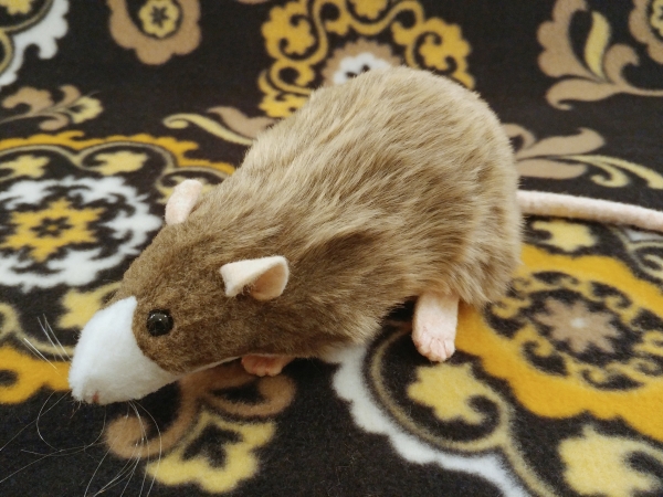 Light Brown Blazed Rat Plushie
