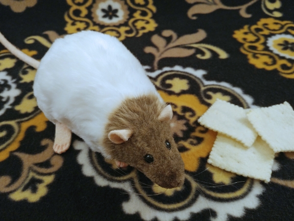 Light Brown Capped Rat Plushie